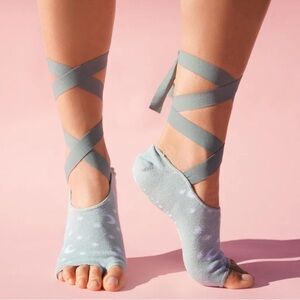 NWT Blogilates Grip Socks with Star and Moon Design
